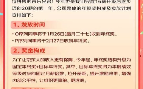京东发布年终奖通知 部分员工年前可收到年终奖